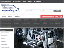 Tablet Screenshot of fahrzeugausruestung.de
